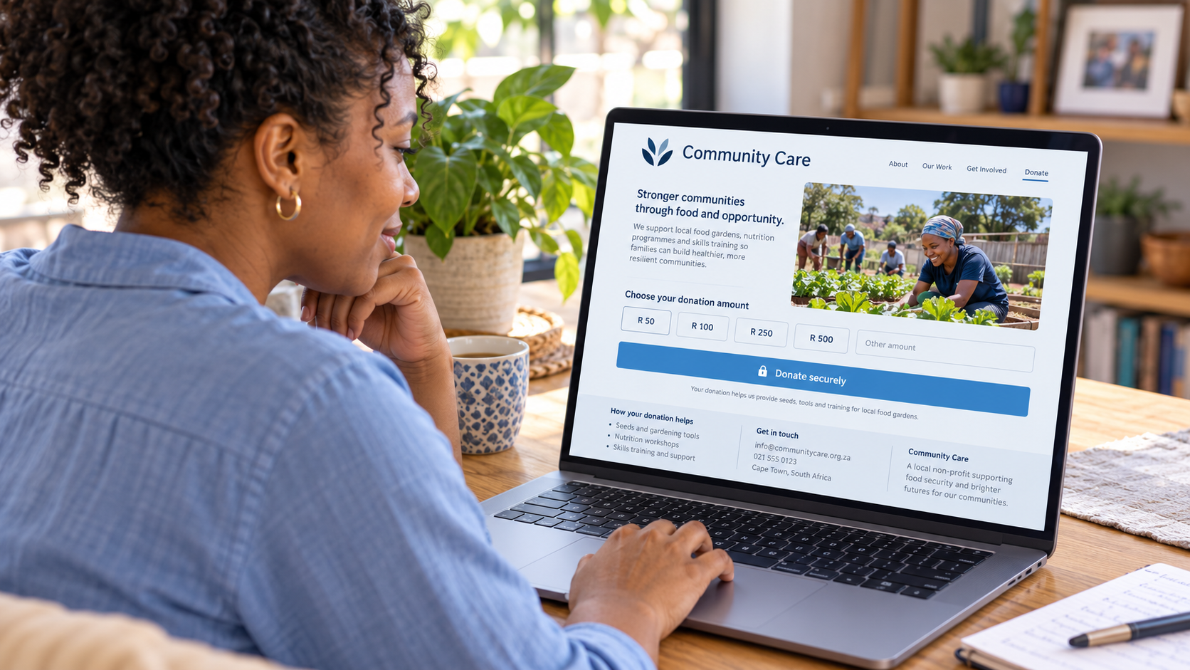 A-Donor-Reviews-a-Clear-Donation-Page