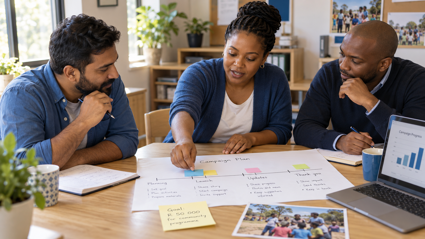 Team-Planning-a-Community-Fundraising-Campaign